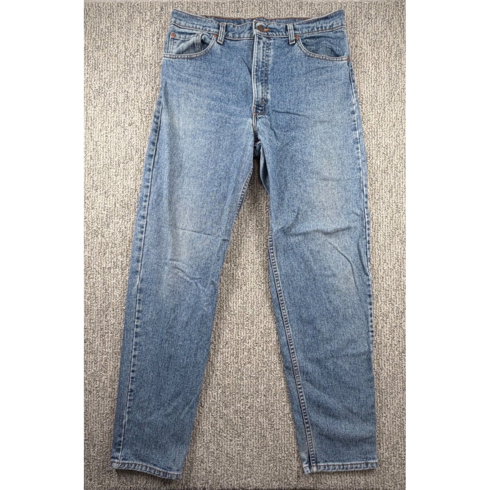 Levi's 550 Jeans Men 36(35)x34 Blue Relaxed Fit Tapered Leg Made in USA Vintage